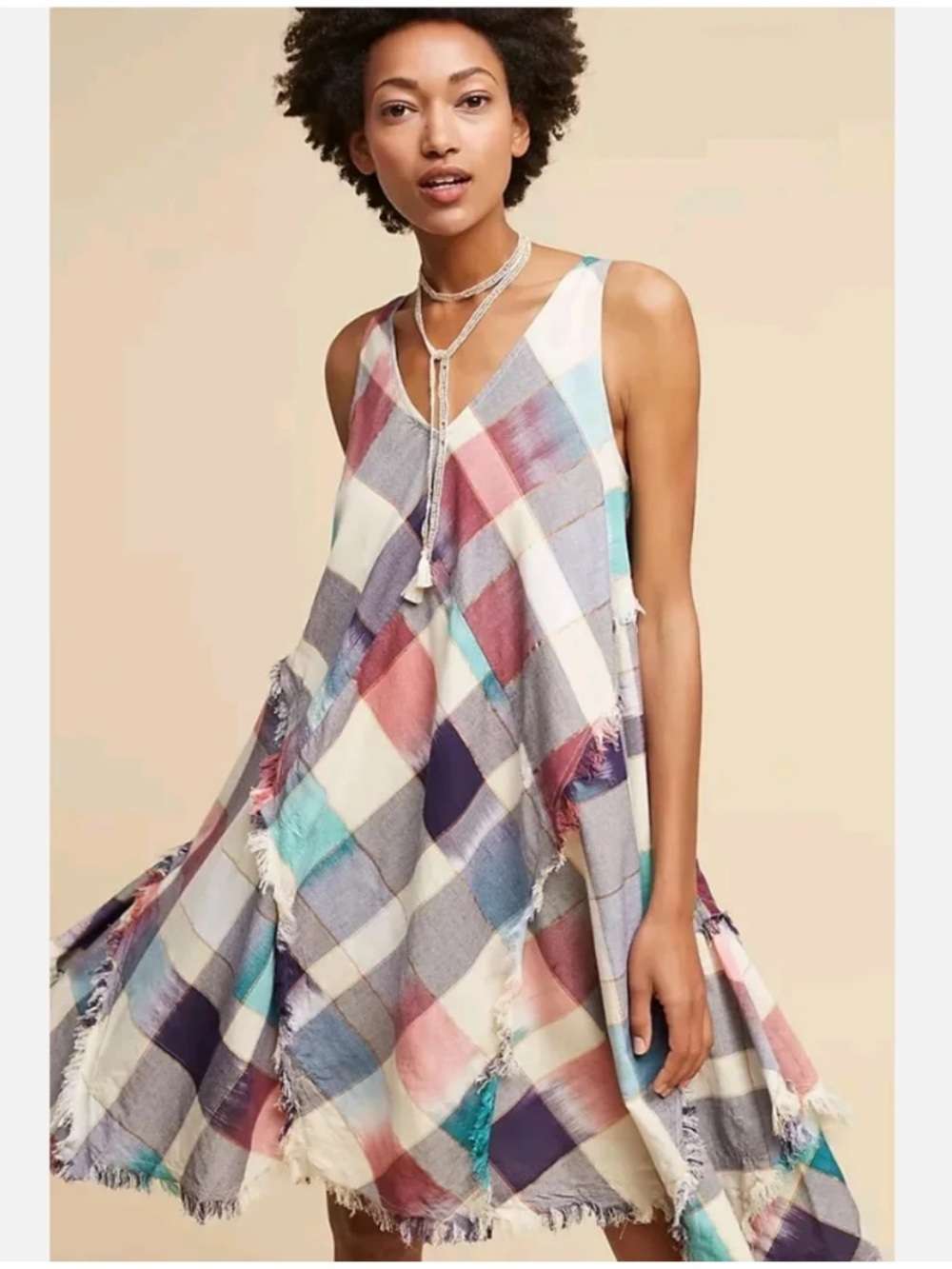Maeve Plaid Scarf Dress